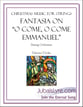 Fantasia on O Come, O Come Emmanuel Orchestra sheet music cover